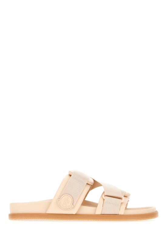  몽클레어 샌들 가죽 및 패브릭  핑크