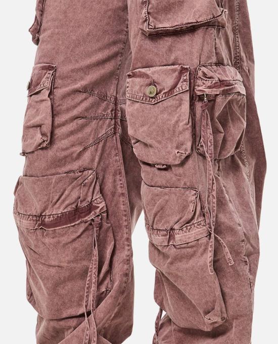  디 아티코 스트레이트 팬츠 아티코 펀 롱 팬츠 내추럴 마블 브라운 - THE ATTICO