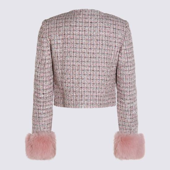  셀프 포트레이트 자켓 울 캐주얼 재킷 핑크 - SELF PORTRAIT