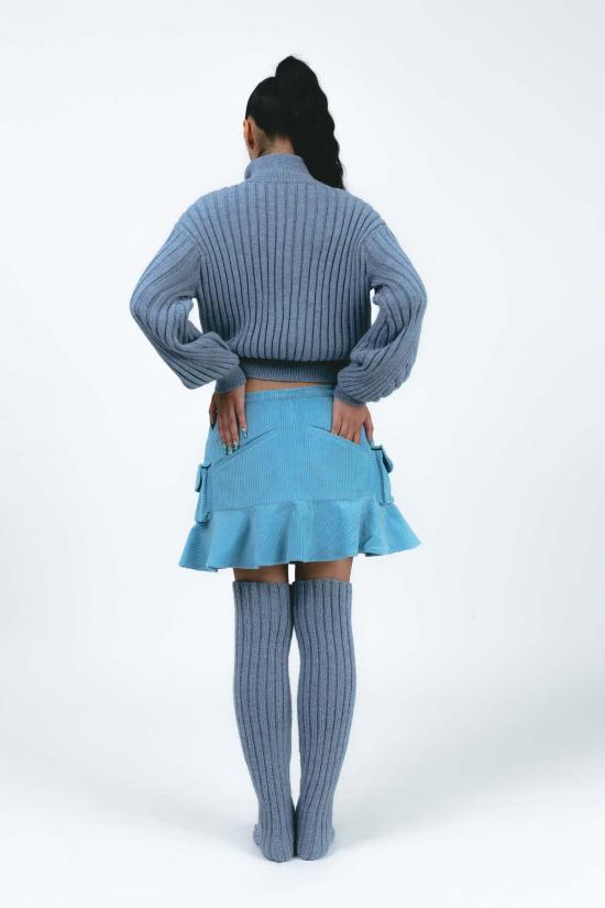  Abacaxi 가디건 아바카시 지퍼 케이블 니트 스웨터 - OTHER BRANDS