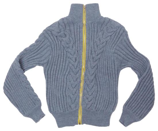  아바카시 가디건 지퍼 케이블 니트 스웨터 - ABACAXI