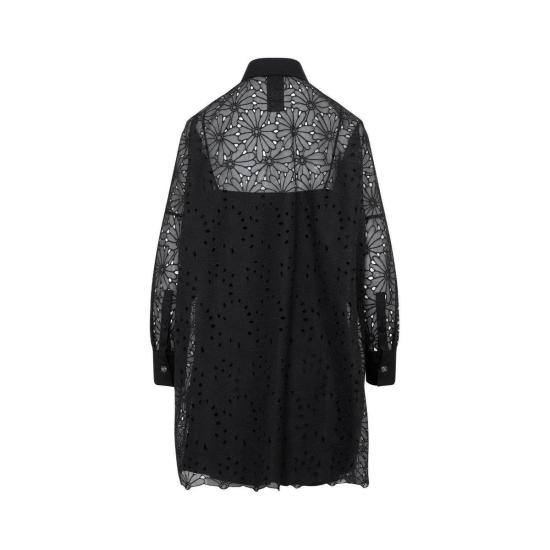  막스마라 미디 원피스 막스 마라 자수 장식 대비 드레스 - MAX MARA