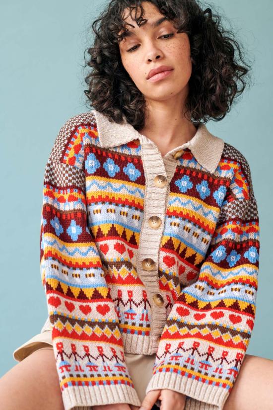  지지 니트웨어 가디건 Gigi 니트웨어 비 가든 카디건 - GIGI KNITWEAR