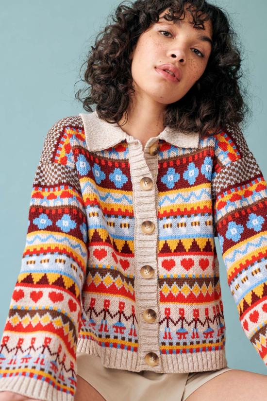  지지 니트웨어 가디건 Gigi 니트웨어 비 가든 카디건 - GIGI KNITWEAR