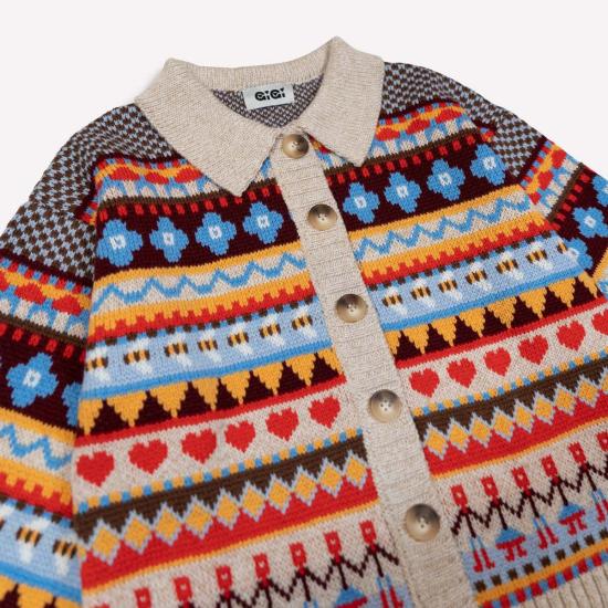  지지 니트웨어 가디건 Gigi 니트웨어 비 가든 카디건 - GIGI KNITWEAR