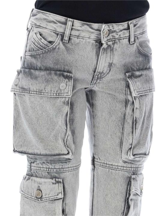  디 아티코 데님 팬츠 Attico 에시 데님 카고 팬츠 607 - THE ATTICO