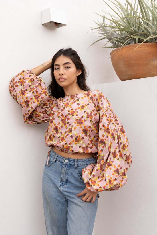  RUJUTA SHETH 블라우스 루주타 셰스 리즈 탑