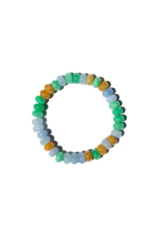  seree 바디 주얼리 세리 라벤더 필드 비즈 옥 팔찌 (라벤더/그린/옐로우) - OTHER BRANDS