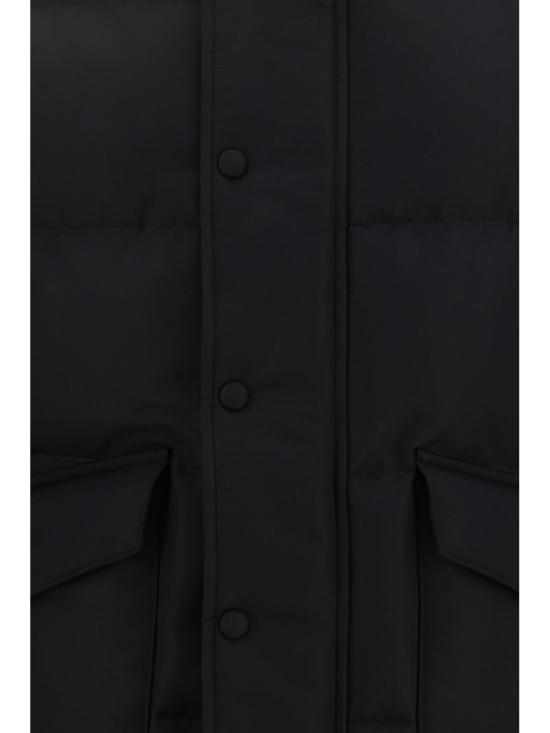  알렉산더 맥퀸 베스트 패딩 질레 블랙 - ALEXANDER MCQUEEN