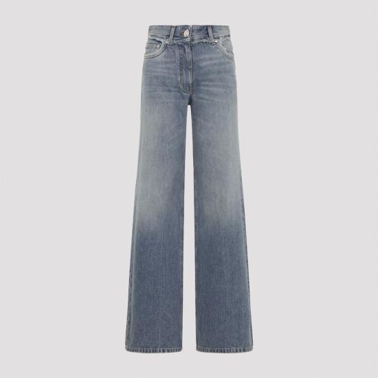  베르사체 데님 팬츠 로우컷 진 미디엄 블루