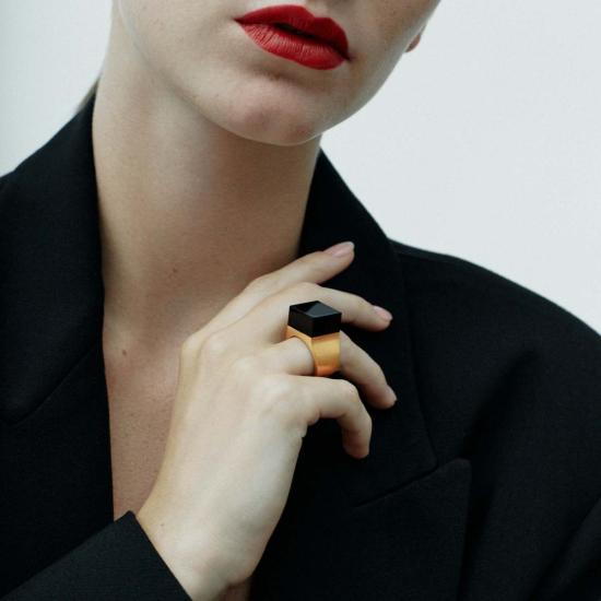  밍유왕 반지 밍위 왕 벡터 링 오닉스 - MING YU WANG