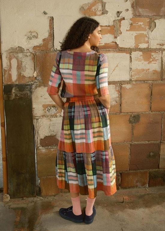  에이스 앤 지그 미디 스커트 에이스앤지그 라라 플라운스 스커트 - ACE & JIG