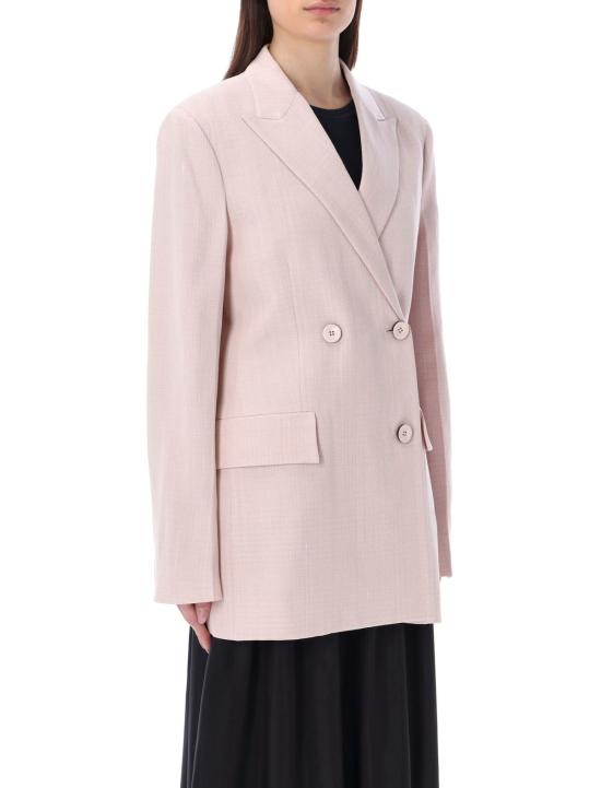  질샌더 수트 자켓 질 샌더 테일러드 더블 브레스트 블레이저 로즈 - JIL SANDER