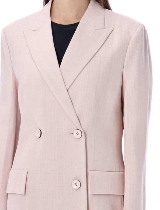  질샌더 수트 자켓 질 샌더 테일러드 더블 브레스트 블레이저 로즈 - JIL SANDER