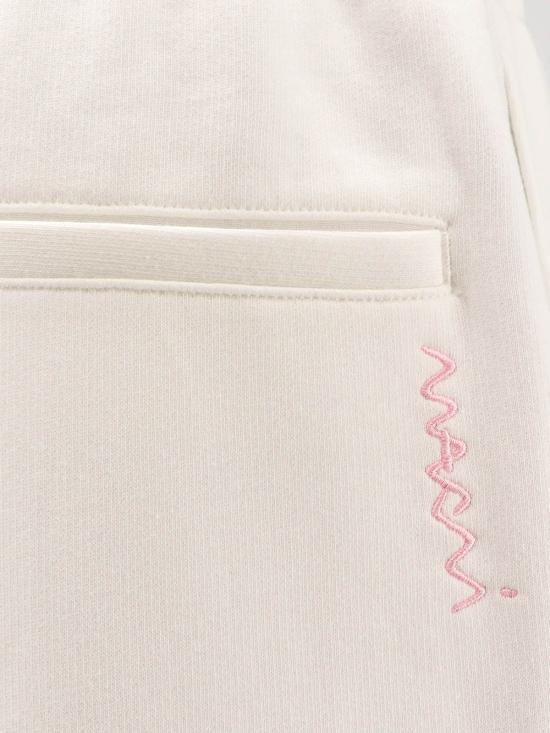  마르니 트레이닝/조거 팬츠 오가닉 코튼 조거 팬츠 화이트 - MARNI