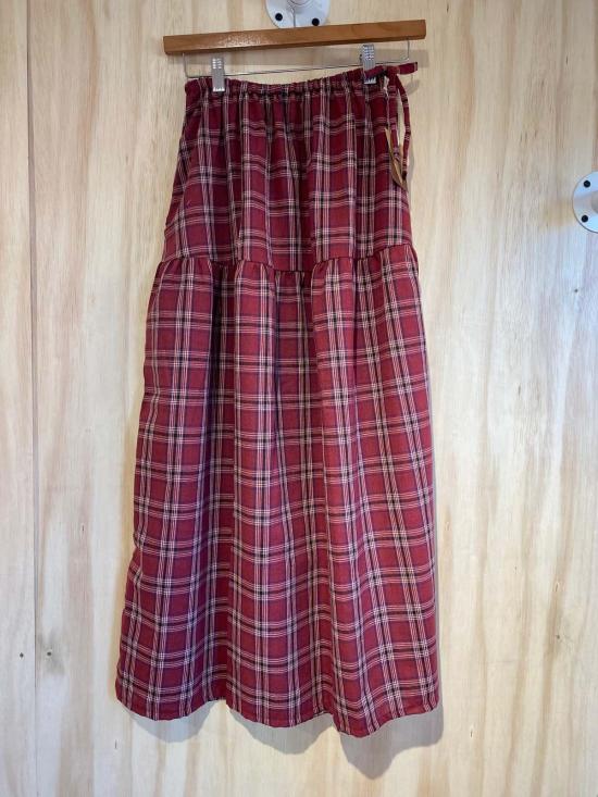  콘라도 미디 스커트 파트리스 미디 체크 스커트 - CONRADO