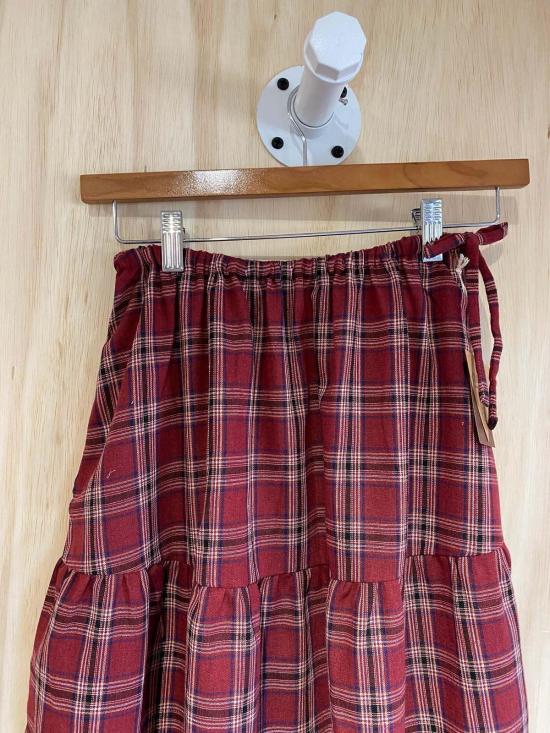  콘라도 미디 스커트 파트리스 미디 체크 스커트 - CONRADO