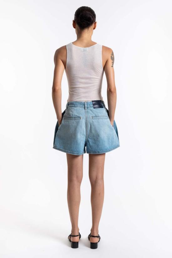  하이쿠레 데님 숏팬츠 애슐리 쇼츠 파라다이스 워시 - HAIKURE