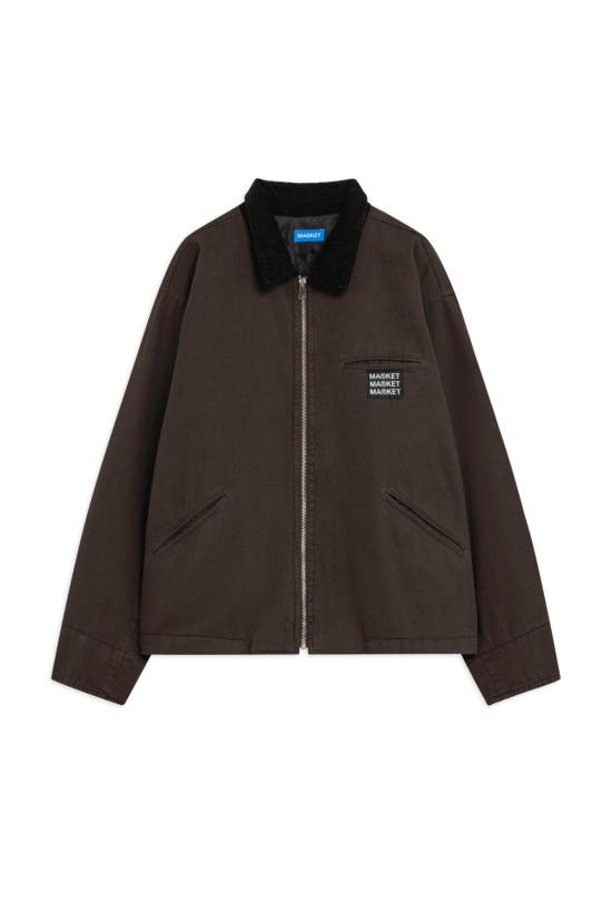  마켓 데님 자켓 데님 지퍼업 재킷