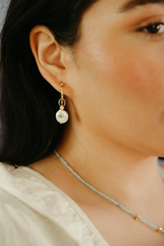  시에라 윈터 주얼리 이어링 론스타 후프 - SIERRA WINTER JEWELRY