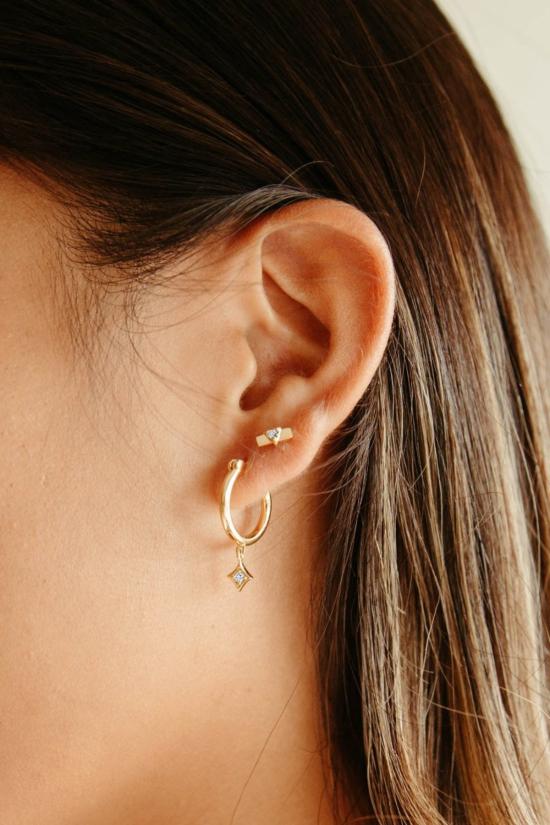  시에라 윈터 주얼리 이어링 론스타 후프 - SIERRA WINTER JEWELRY