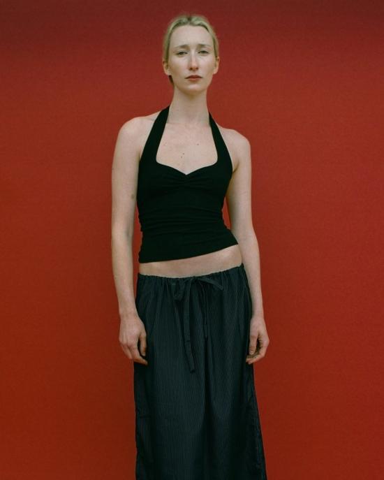  질 로드리게즈 블라우스 길 로드리게스 코라존 홀터탑 블랙 - GIL RODRIGUEZ