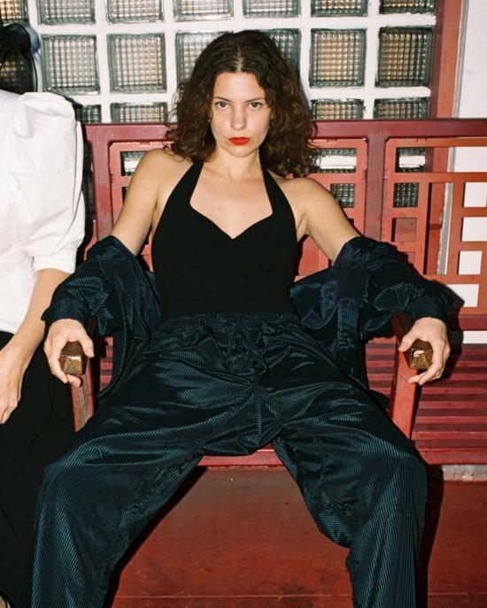  질 로드리게즈 블라우스 길 로드리게스 코라존 홀터탑 블랙 - GIL RODRIGUEZ