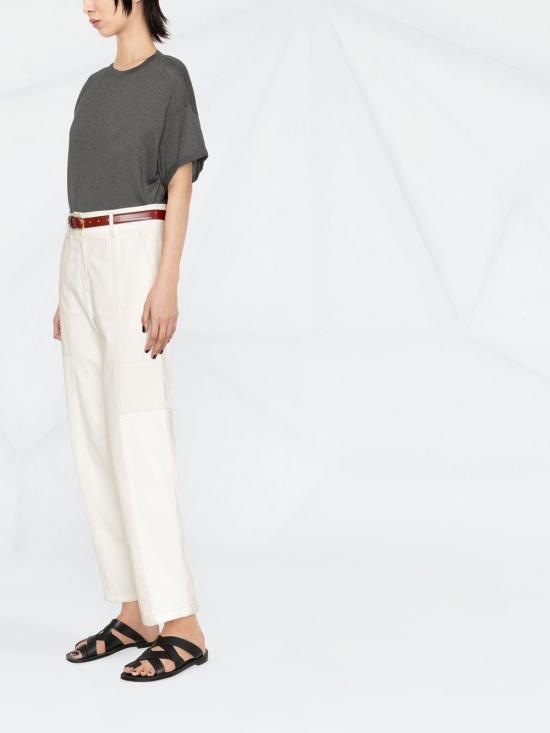 26SS 브루넬로 쿠치넬리 반팔 티셔츠 M41810000 C079 GREY - BRUNELLO CUCINELLI