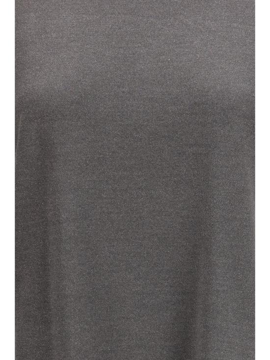 26SS 브루넬로 쿠치넬리 스파클링 캐시미어 실크 니트 티셔츠 M41810000 C079 GREY - BRUNELLO CUCINELLI