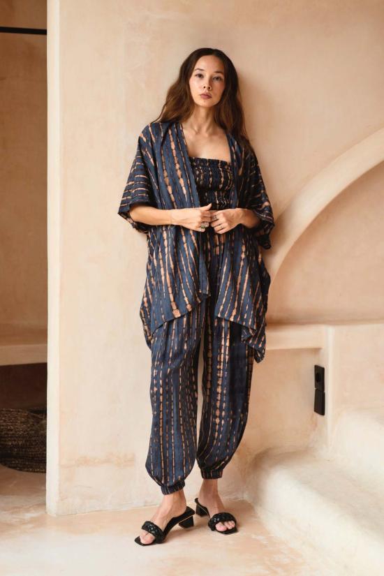  Pink Haley 라운지 웨어 핑크 헤일리 앤젤라 숏 기모노 더스터 - OTHER BRANDS