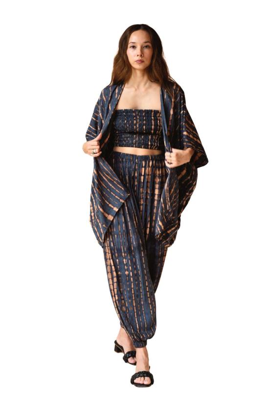  Pink Haley 라운지 웨어 핑크 헤일리 앤젤라 숏 기모노 더스터 - OTHER BRANDS