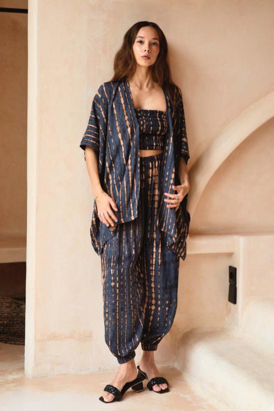  Pink Haley 라운지 웨어 핑크 헤일리 앤젤라 숏 기모노 더스터