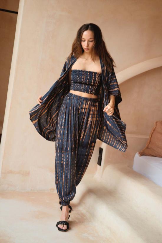  Pink Haley 라운지 웨어 핑크 헤일리 앤젤라 숏 기모노 더스터 - OTHER BRANDS