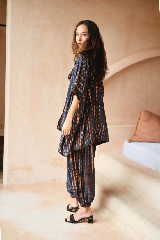  Pink Haley 라운지 웨어 핑크 헤일리 앤젤라 숏 기모노 더스터 - OTHER BRANDS