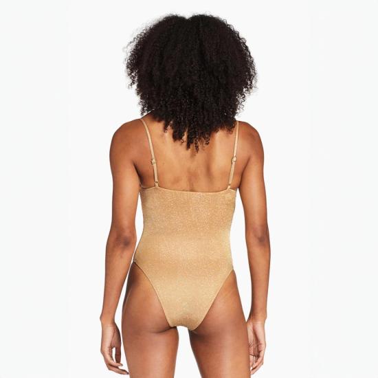 Vitamin A 원피스 수영복 비타민 A 제나 풀피스 수영복 골드 메탈릭 - OTHER BRANDS