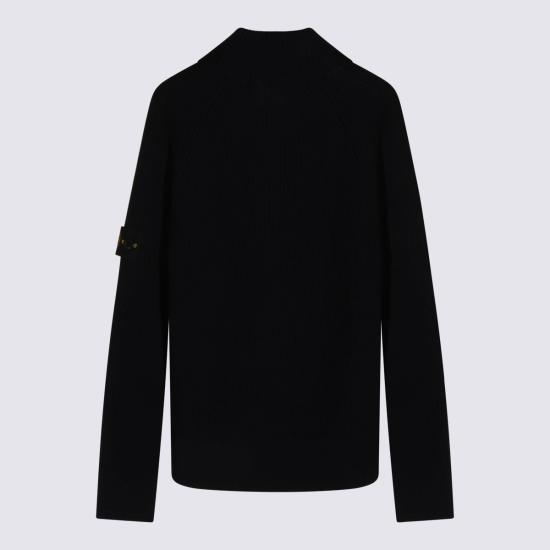  [키즈] 스톤 아일랜드 풀오버 키즈 울 니트 스웨터 블루 - STONE ISLAND