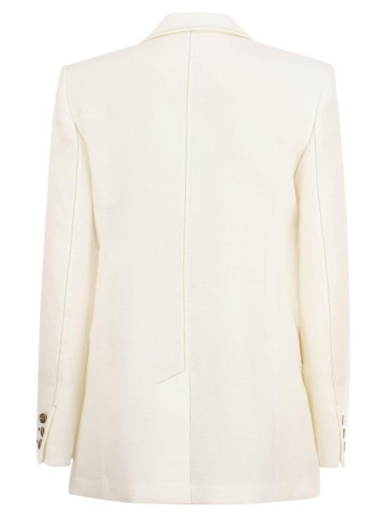  막스마라 자켓 막스 마라 더블 브레스티드 테일러드 재킷 비앙코 - MAX MARA