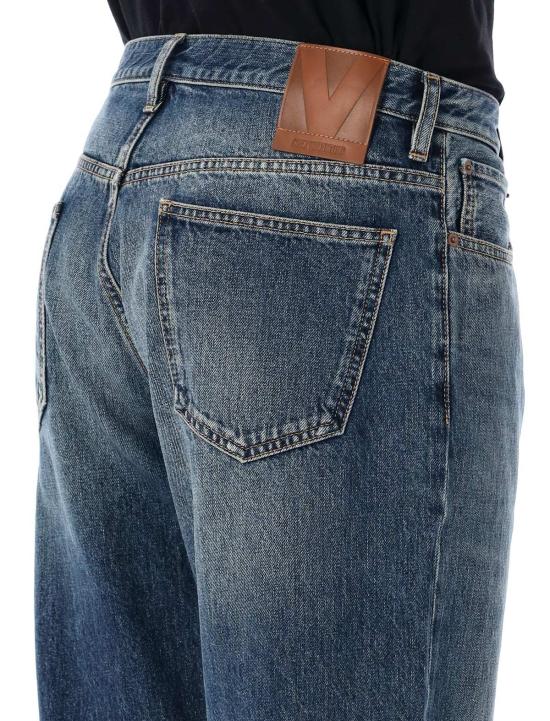  발렌티노 가라바니 데님 팬츠 Valentino Garavani 데님 진 데님 블루 - VALENTINO GARAVANI