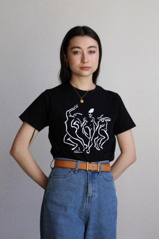  3 Women 반팔 티셔츠 여성용 3단계 티셔츠 - OTHER BRANDS