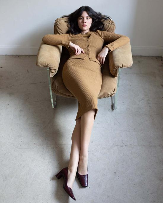  Pari Desai 롱 스커트 파리 데사이 워리 골지 니트 스커트 - OTHER BRANDS