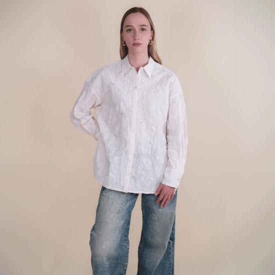  다웨이 셔츠 24 FH13 셔츠 화이트 페인트 - DAWEI