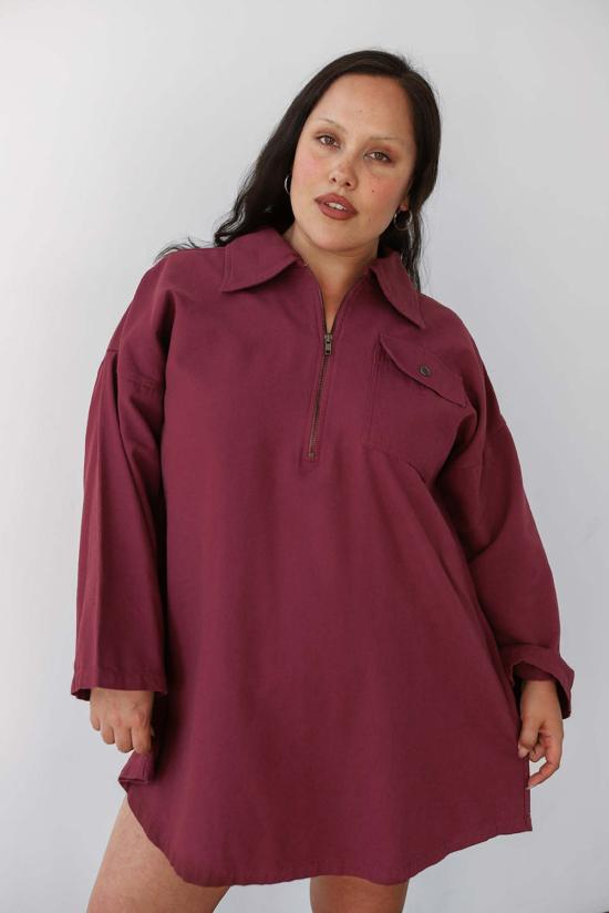  Noble 숏 원피스 노블 미니 스모크 드레스 버건디 - OTHER BRANDS