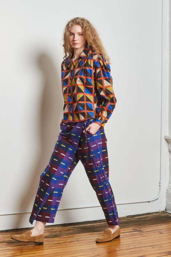  RUJUTA SHETH 스트레이트 팬츠 루주타 셰스 하프 랩 팬츠 - OTHER BRANDS