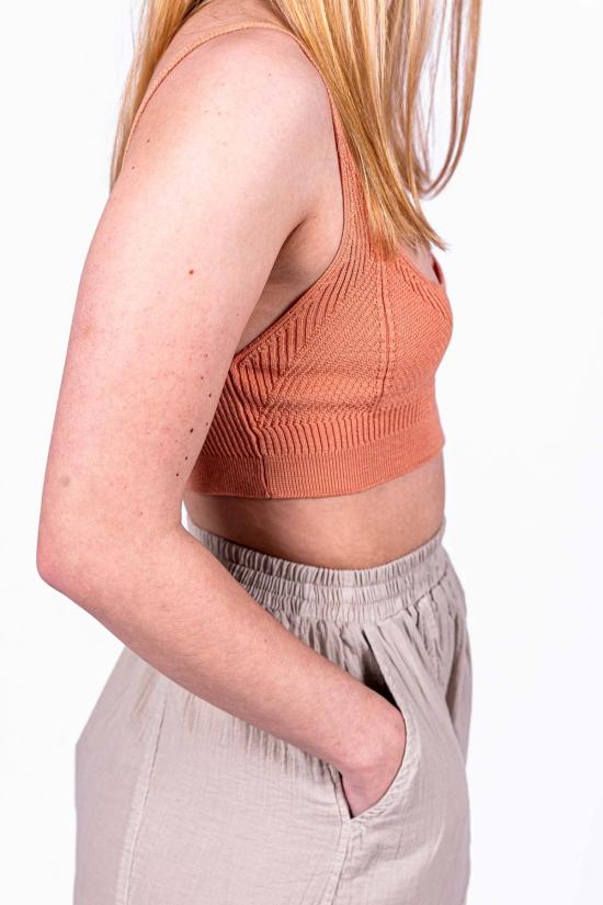  팔로마울 브라 팔로마 울 왈로마 니트 탑 코랄 - PALOMA WOOL