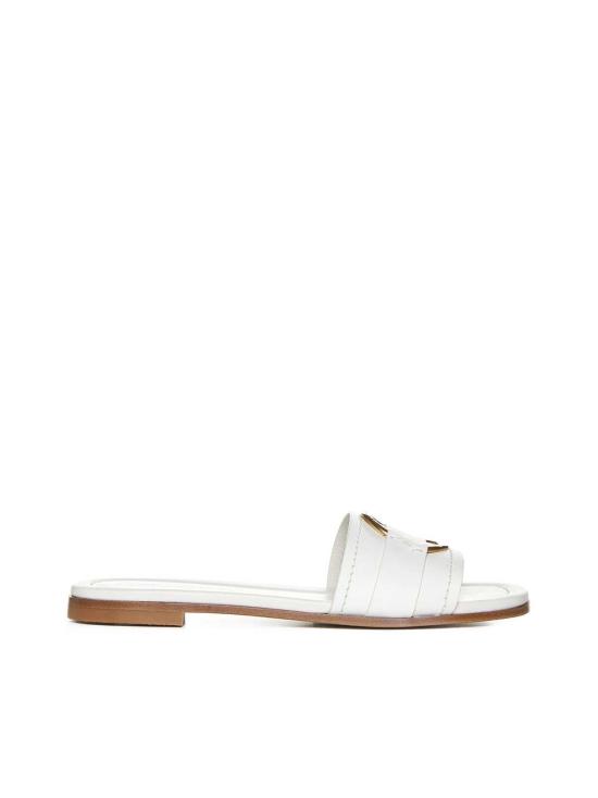 몽클레어 뮬/슬리퍼 몽클레르 슬라이드 벨 샌들 비앙코