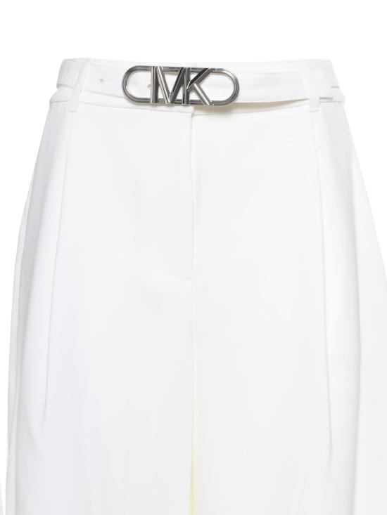  마이클 코어스 스트레이트 팬츠 와이드 레그 팬츠 화이트 - MICHAEL KORS