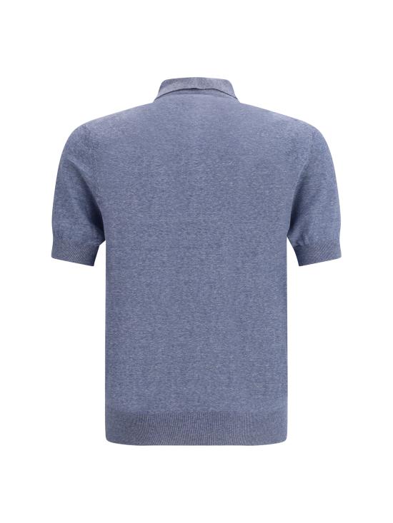 26SS 브루넬로 쿠치넬리 폴로 티셔츠 MSL806105 C7860 LIGHT BLUE - BRUNELLO CUCINELLI