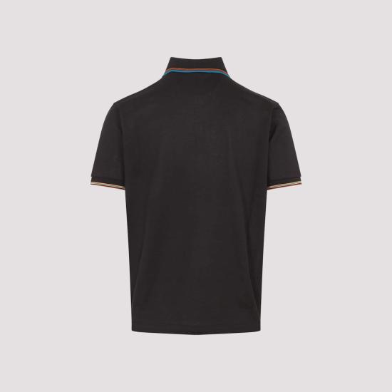  폴 스미스 폴로 티셔츠 스트 디테일 폴로 셔츠 머드 브라운 - PAUL SMITH