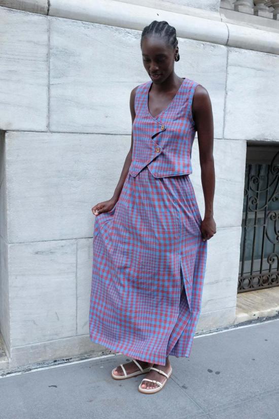  RUJUTA SHETH 롱 스커트 루주타 셰스 카르멘 스커트 비콘 체스 - OTHER BRANDS