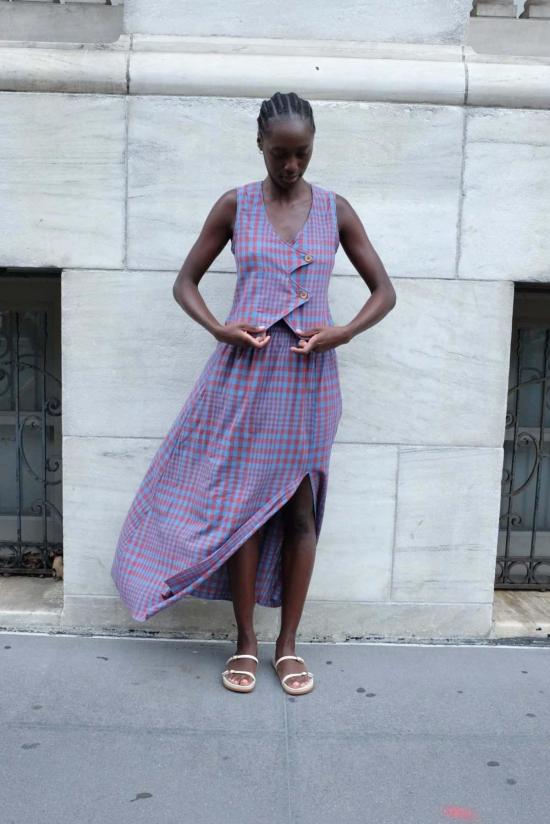  루주타 셰스 롱 스커트 카르멘 스커트 비콘 체스 - RUJUTA SHETH